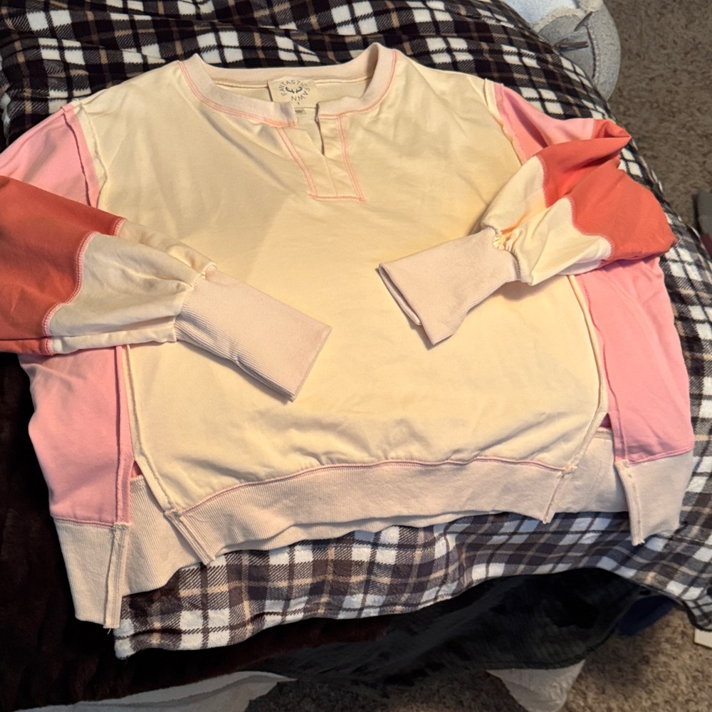 Fantastic Fawn Women's Pastel Colorblock Sweater